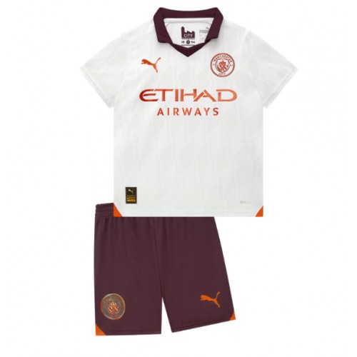 Manchester City Gostujuci Dres za djecu 2023-24 Kratak Rukav (+ Kratke hlače)